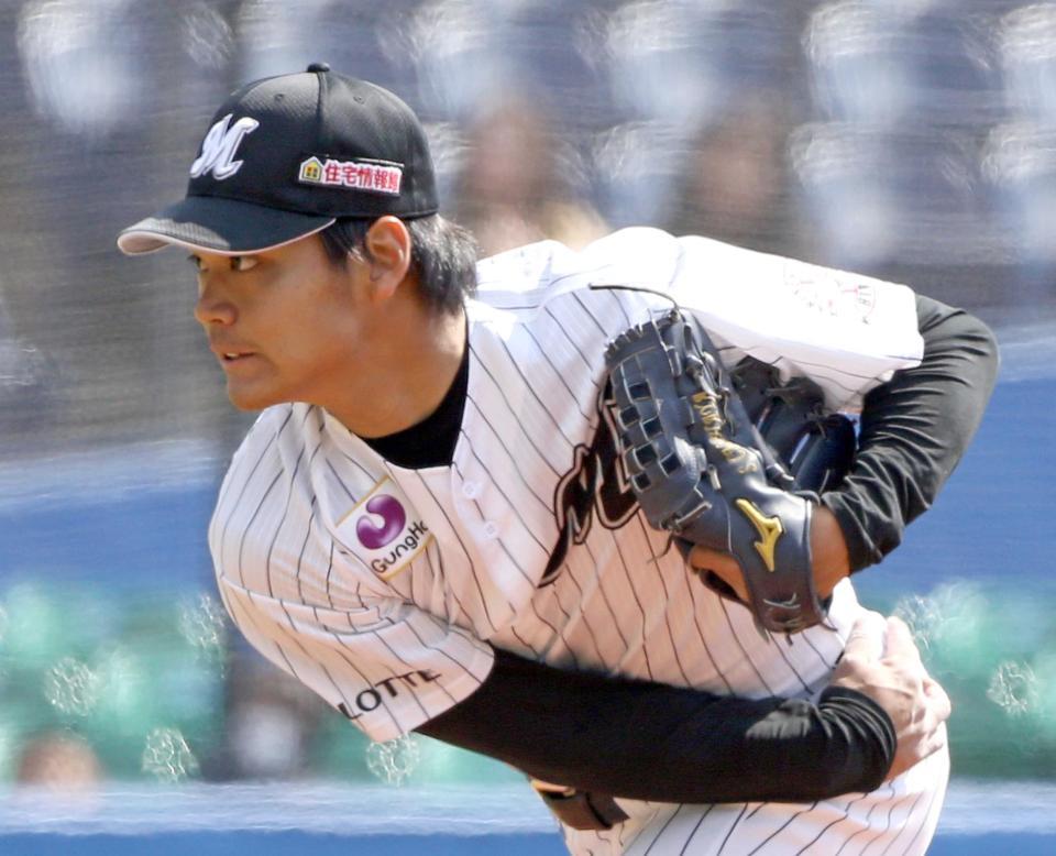 　中日戦に先発した佐々木