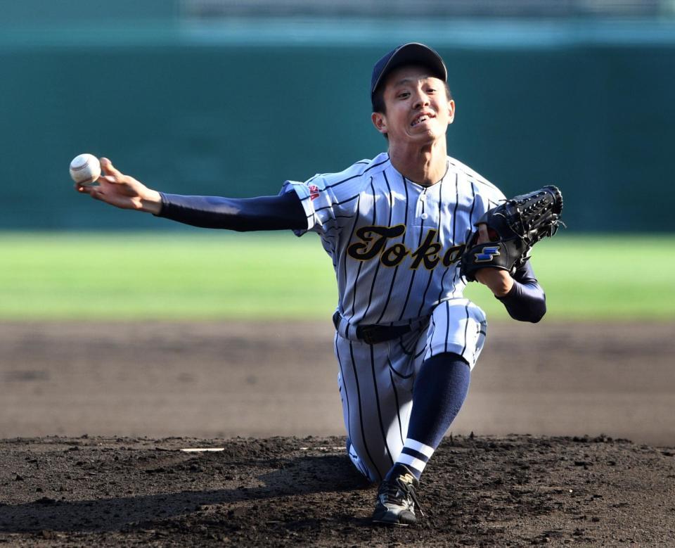 　完投した東海大福岡・安田