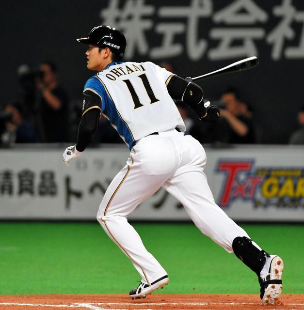 日本ハム 大谷翔平 開幕から３試合連続マルチ 打率 ６３６ 野球 デイリースポーツ Online