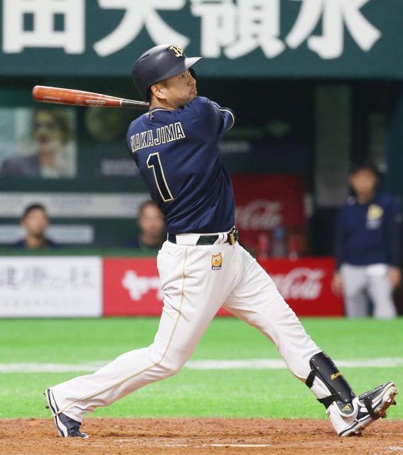 オリックス・中島が同点アーチ「いい感じで打てた」