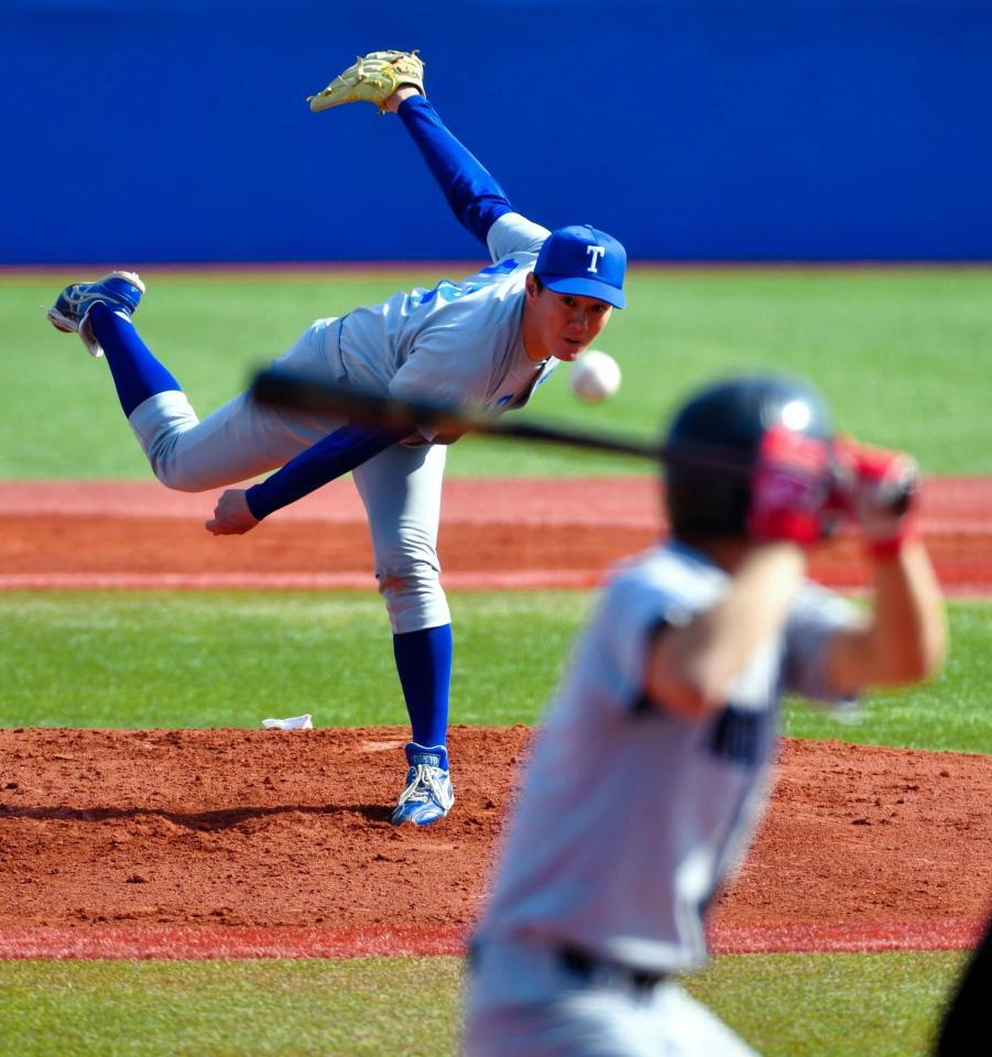 東大４０歳右腕 神宮デビューで１回４失点 東京六大学フレッシュリーグ 野球 デイリースポーツ Online