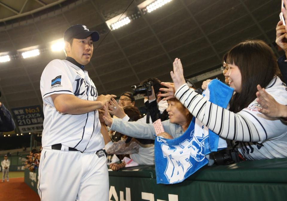 　日本ハムを完封、今季２勝目の菊池