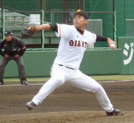 巨人・高木京投手、復帰後初登板 野球賭博で失格処分明け
