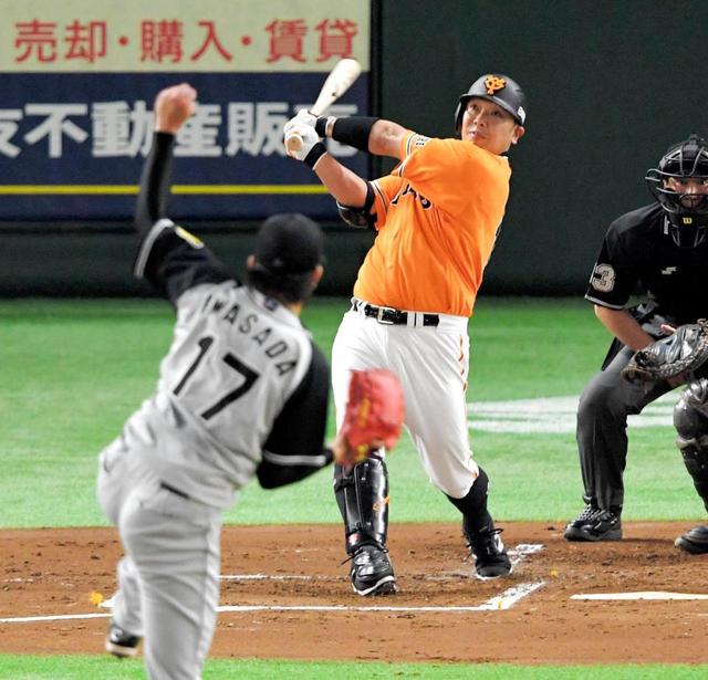 巨人・阿部、約１カ月ぶり本塁打　初回に６号２ラン