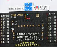 試合が中断される神宮球場＝神宮球場（撮影・中田匡峻）