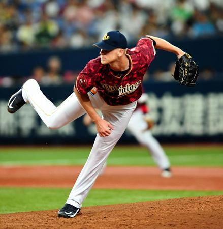オリックス先発のディクソン＝京セラドーム（撮影・佐藤厚）