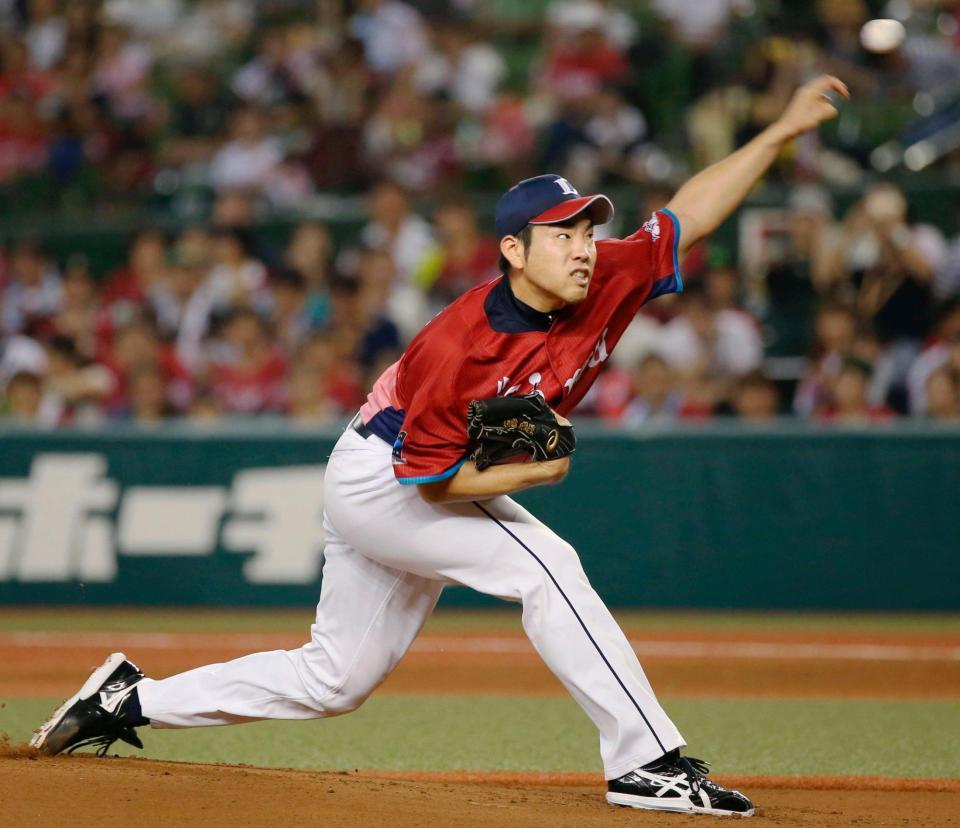 楽天戦に先発した西武・菊池＝メットライフドーム