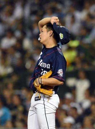 　３回、マレーロにこの日２本目の本塁打を浴びた多和田
