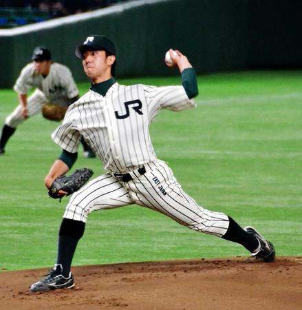 　社会人Ｎｏ．１左腕の田嶋大樹投手