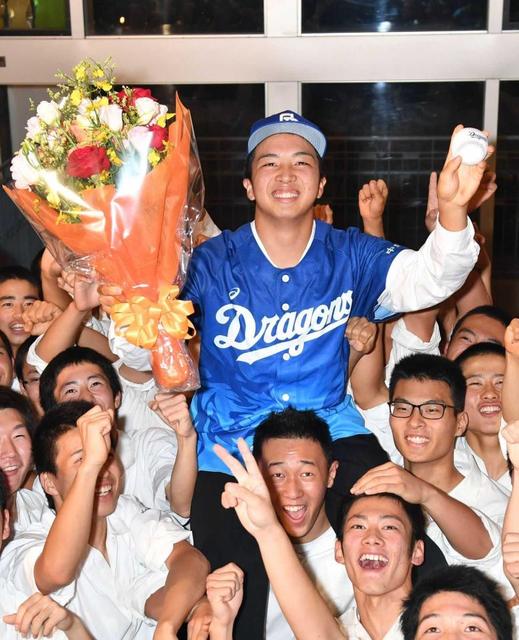 中日６位・山本、清宮と対戦熱望　市西宮から４２年ぶりのドラフト指名