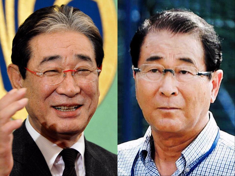 星野仙一氏（左）と高田繁氏