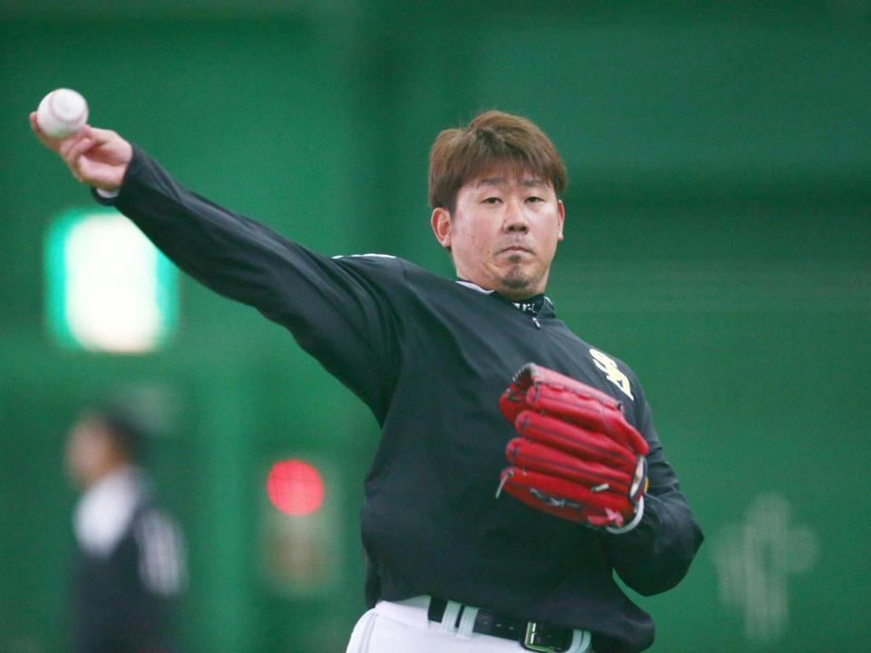 　中日の入団テストを受ける松坂