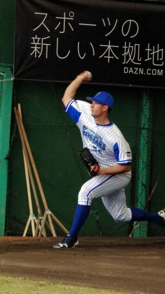 　今キャンプ２度目のブルペン投球を行ったＤｅＮＡ・ウィーランド