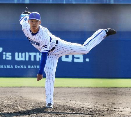 　韓国プロ野球ハンファとの練習試合で好投したＤｅＮＡ・桜井＝宜野湾