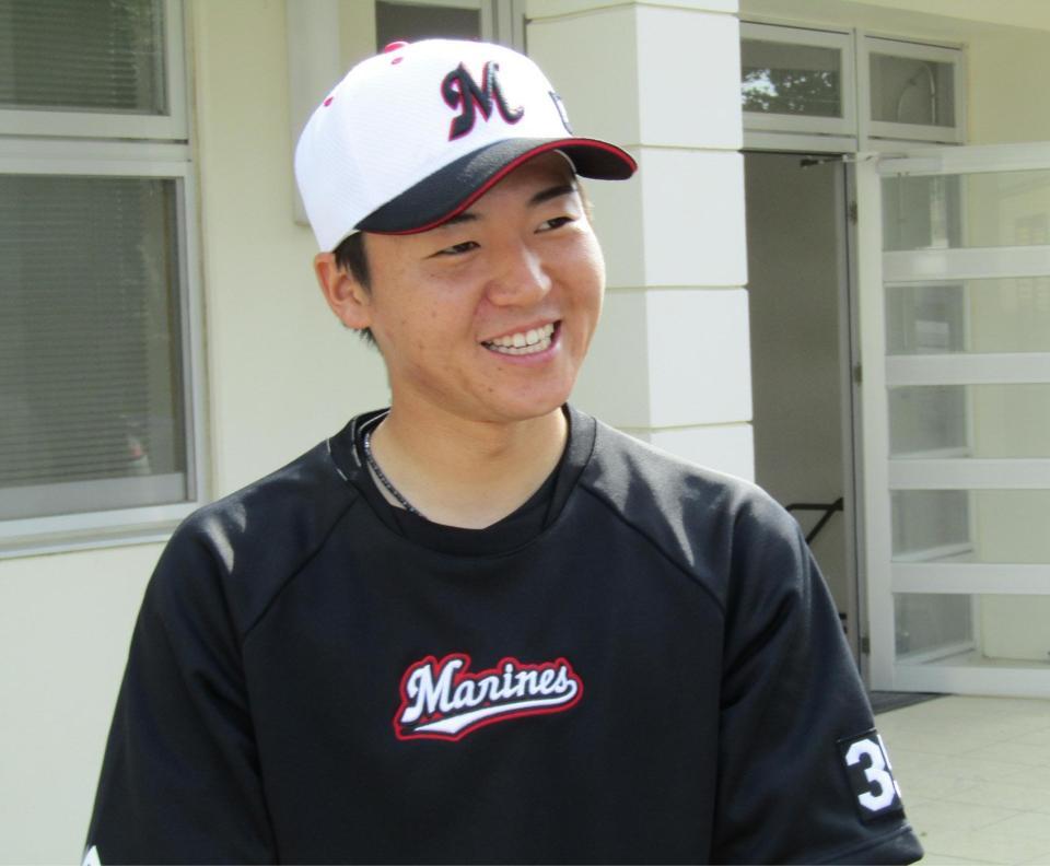 初の対外試合で好投したロッテのドラフト５位・渡辺