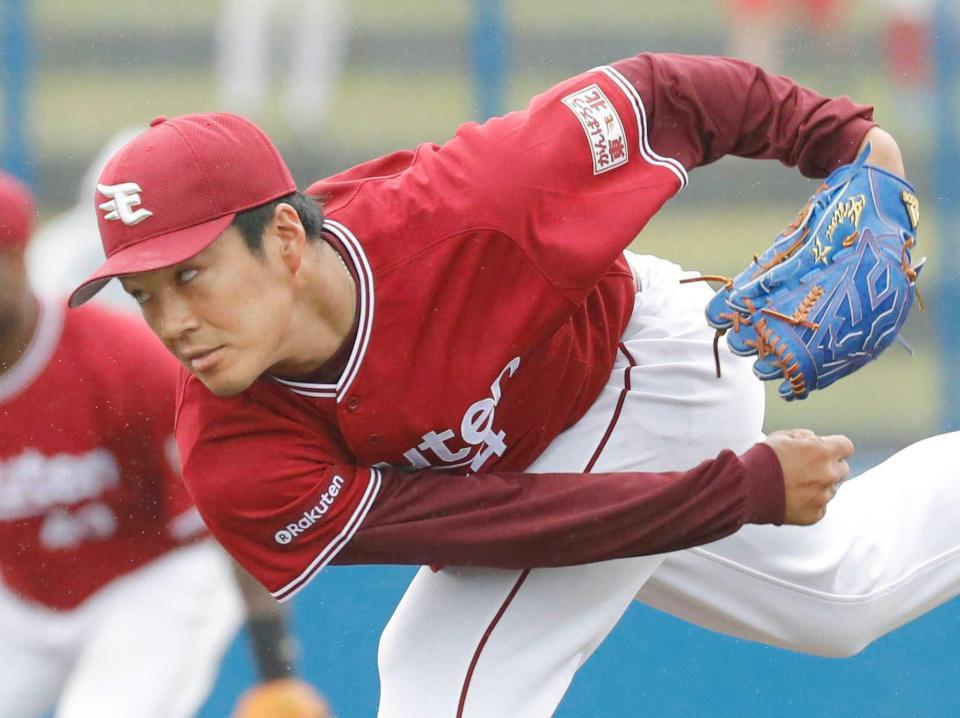 　ＤｅＮＡ戦に先発し３回を無失点に抑えた則本