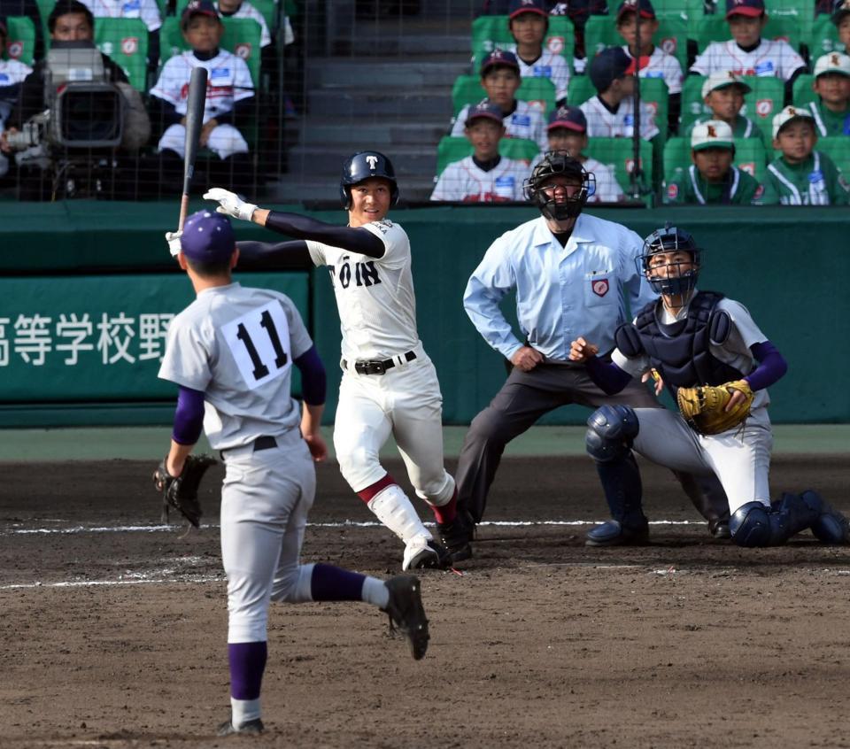 大阪桐蔭、完勝で4強入り 19 0の完封勝利 史上3校目の春連覇へ 野球 デイリースポーツ Online