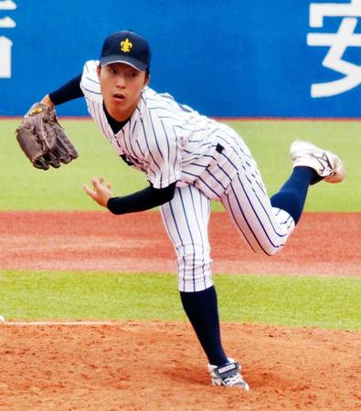 　リーグ戦初登板で初勝利を挙げた立大・川端健