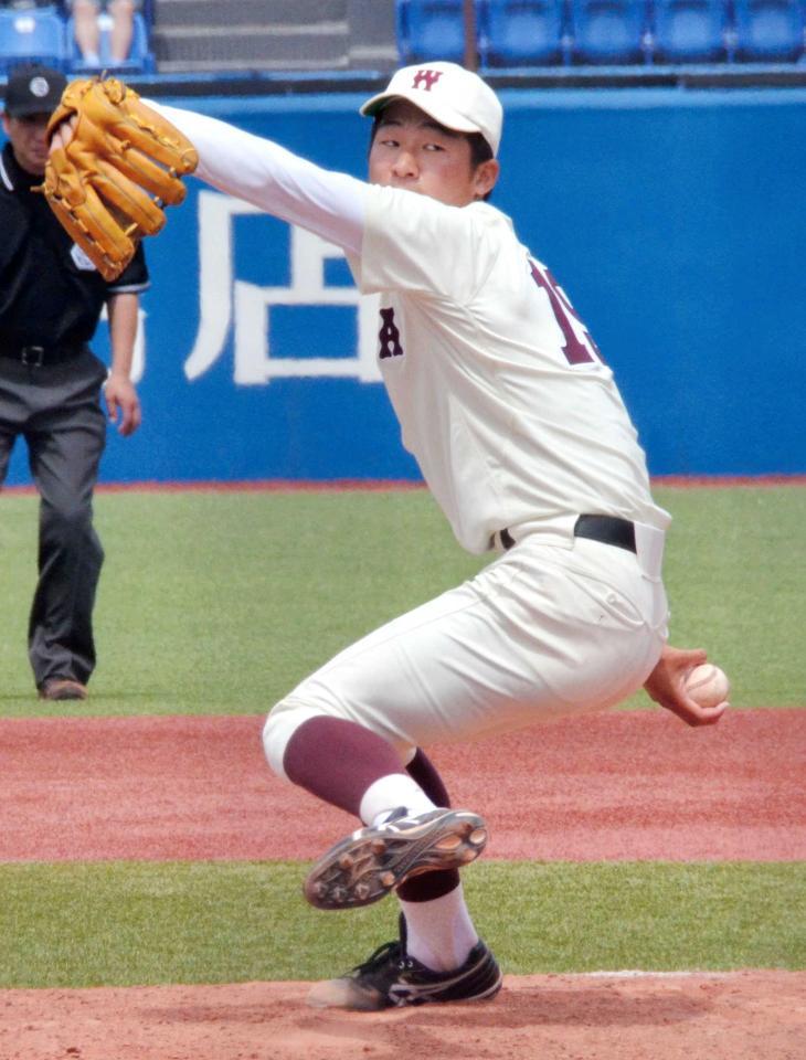 　リーグ戦初勝利を挙げた早大・徳山