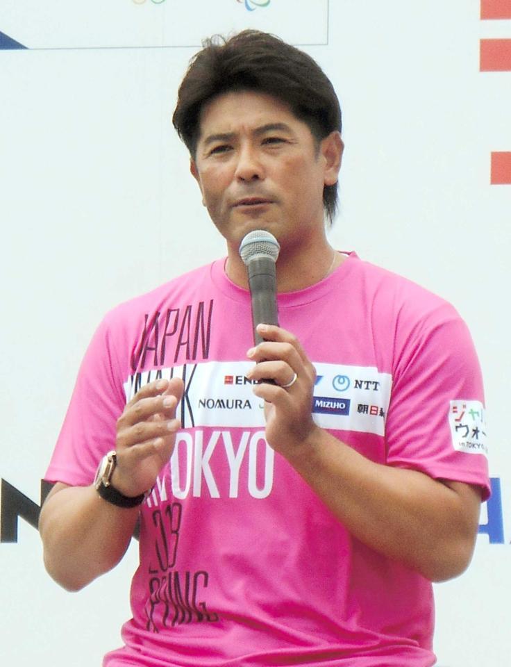 東京五輪応援イベントでトークショーを行う稲葉監督　