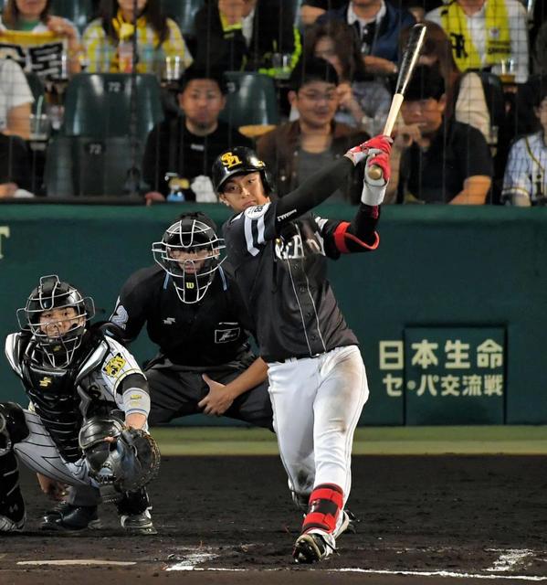 ソフトバンク今宮　阪神・高橋遙から１ＨＲ含む３安打４打点