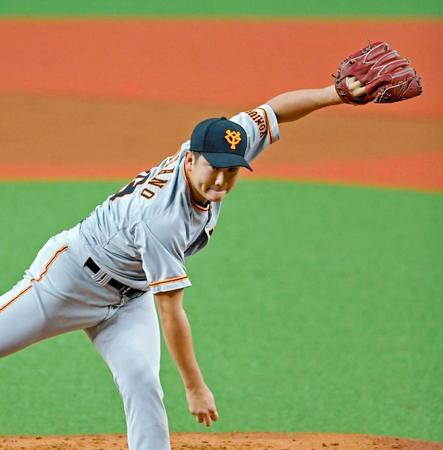 　７回１失点で６勝目を挙げた菅野