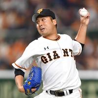 力投する先発の今村（撮影・出月俊成）