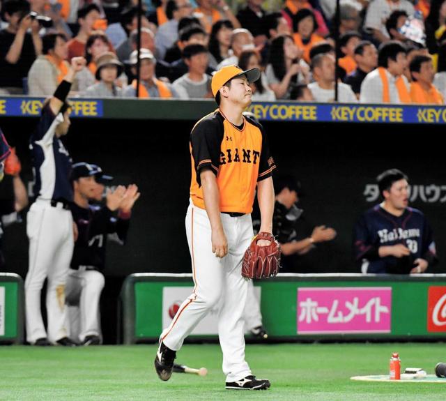 巨人・菅野、今季自己最短５回５失点ＫＯ　侍・稲葉監督の期待に応えられず