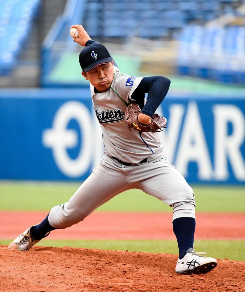 　完封勝利を挙げた京都学園大・川瀬