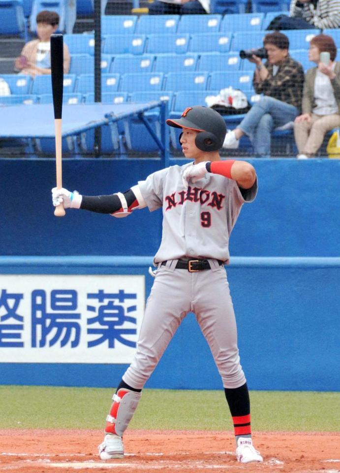 自慢の快足で勝利に貢献した日大・長沢