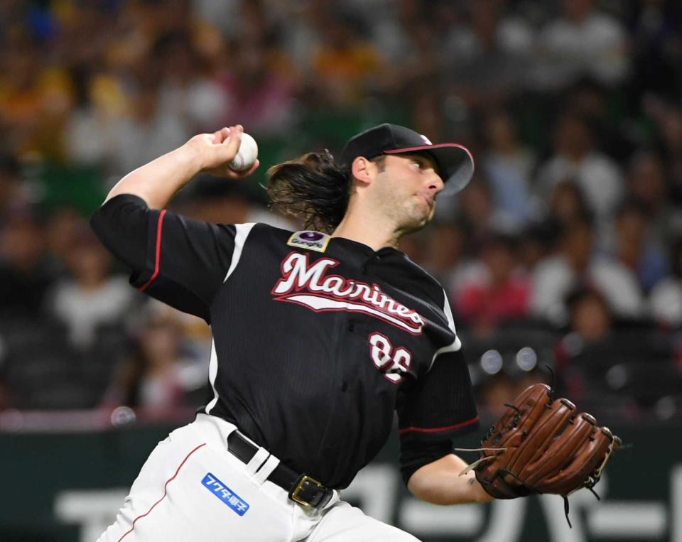 　先発で力投を見せるボルシンガー