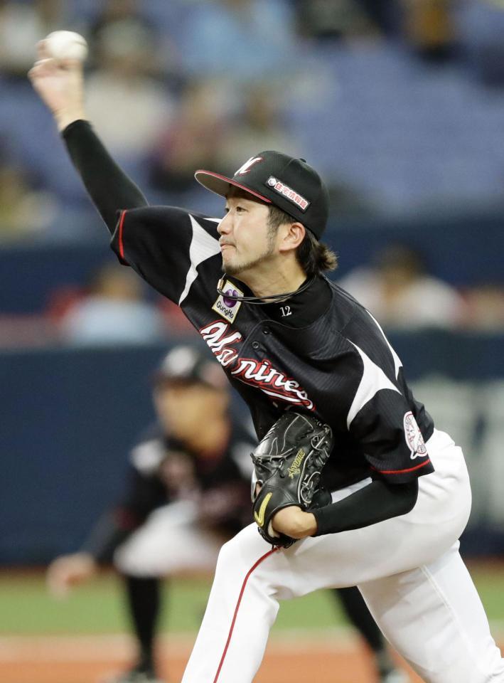 　オリックス戦に先発したロッテ・石川＝京セラドーム　