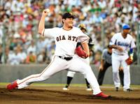 力投する巨人・菅野智之＝リブワーク藤崎台球場（撮影・棚橋慶太）