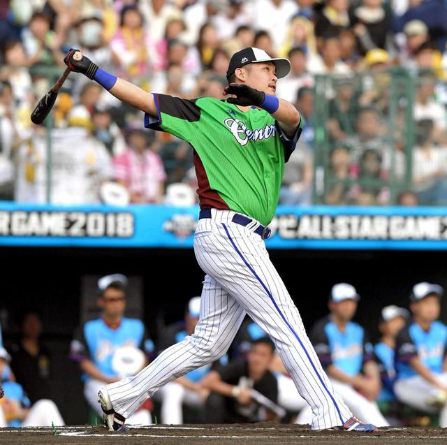 ＤｅＮＡ筒香　１００万ダ～ン　バレンティン超え８発でＨＲダービー優勝