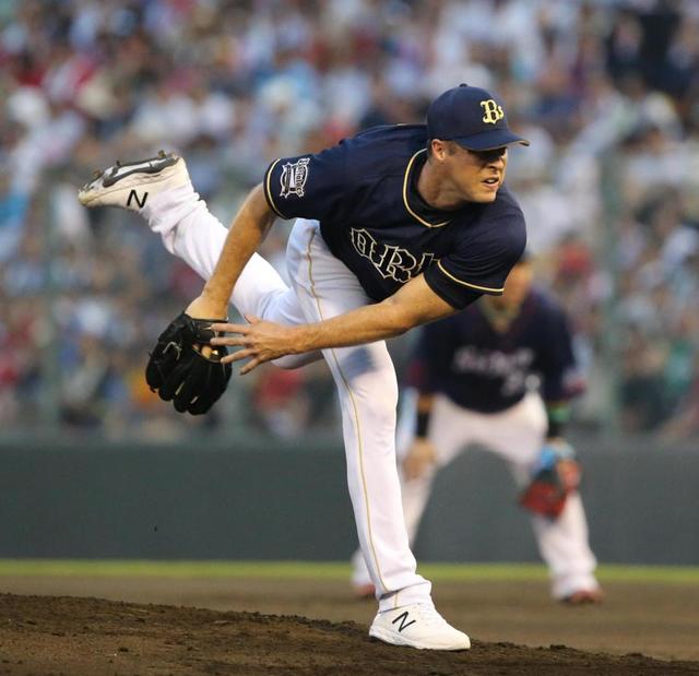 オリックス・アルバース、２回無失点で敢闘賞