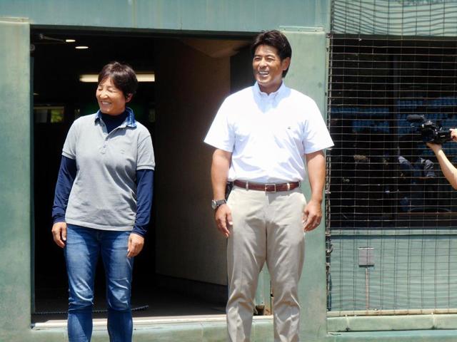 侍Ｊ稲葉監督、五輪初戦のあづま球場視察「いい球場ですね」　大会開幕までちょうど２年