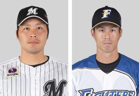 藤岡貴投手と岡外野手をトレード ロッテと日本ハムが発表