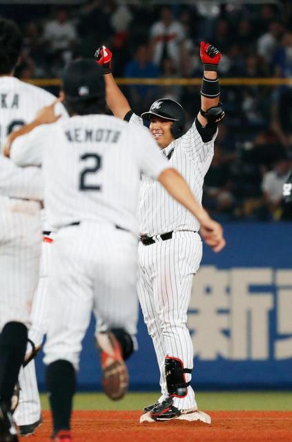 ロッテ・井上が九回、サヨナラ安打　連敗は３でストップ　内が３勝目