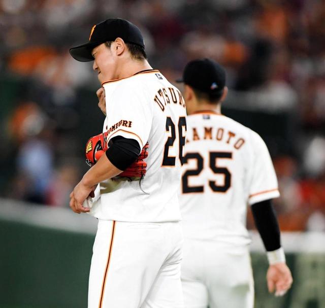 巨人・内海が炎上　広島打線に三回途中、今季自己ワースト８失点ＫＯ