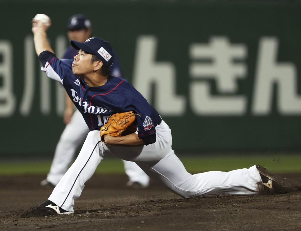 　日本ハム戦に先発した西武・多和田＝旭川