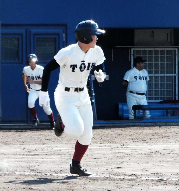 大阪桐蔭・船曳、３安打４打点　公式戦初本塁打の３ラン「素直にうれしかった」