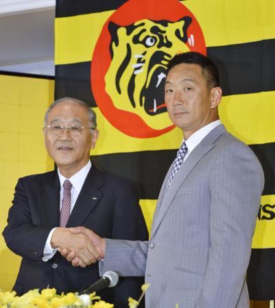 阪神・坂井オーナーも退任へ　金本監督辞任で「大いに責任」