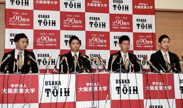 大阪桐蔭・藤原はロッテ、井口監督残りくじで交渉権「一番いいのが残ってたなと」