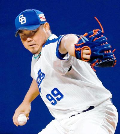 　来季から背番号「１８」に変更される松坂大輔投手