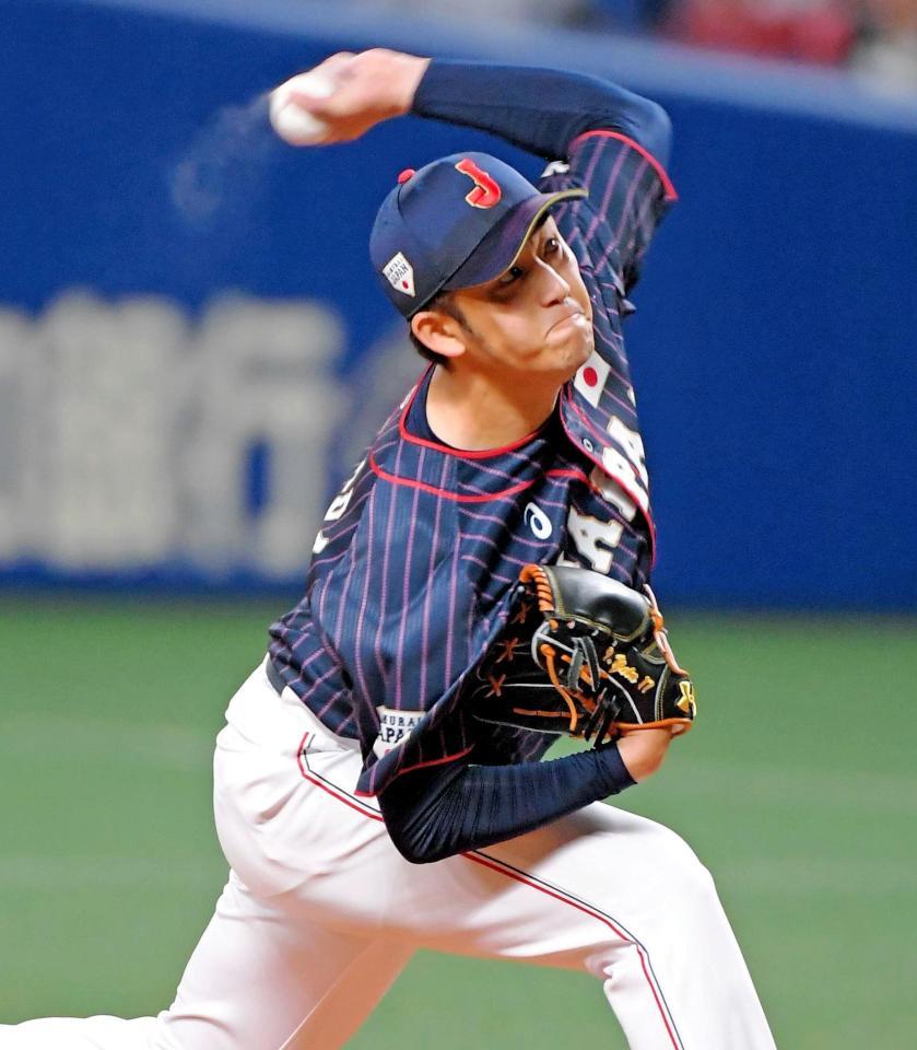 　侍ジャパンの一員として日米野球に出場した阪神・岩貞祐太投手