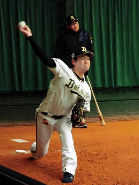 オリックス・Ｋ－鈴木　ブルペンで６０球「結果を求めていきたい」