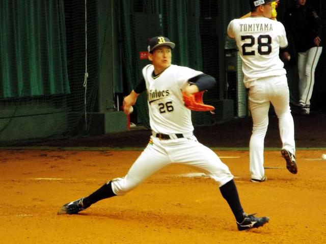 オリックス東明　今キャンプ最多２００球の投げ込み