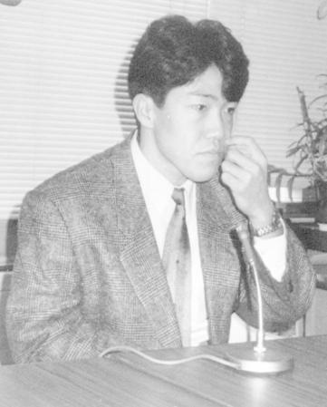 日本ハム・松浦宏明氏＝１９８９年撮影