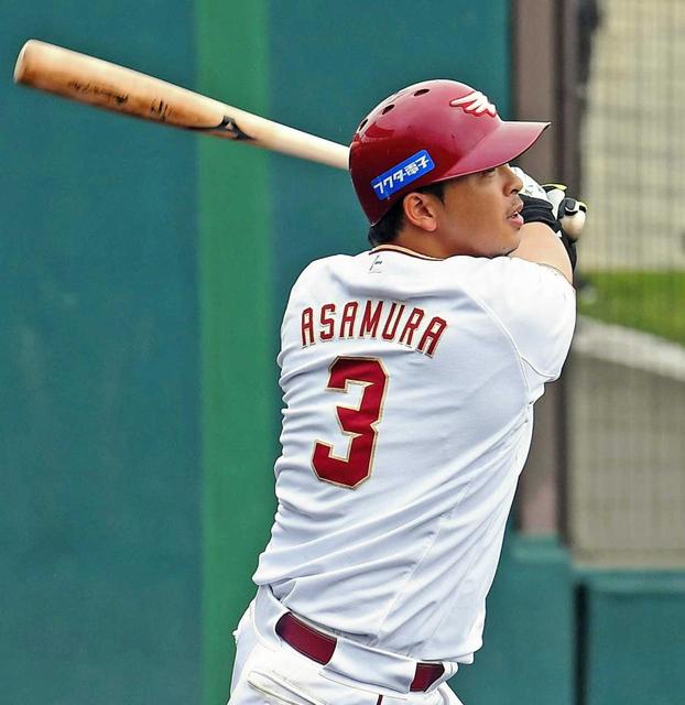 楽天・浅村、移籍後初実戦で貫禄の二塁打「もっと自分の思う通りに」