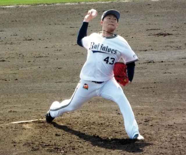 オリックス山本、緩急自在１５５キロ＆１０８キロ　３回１安打無失点